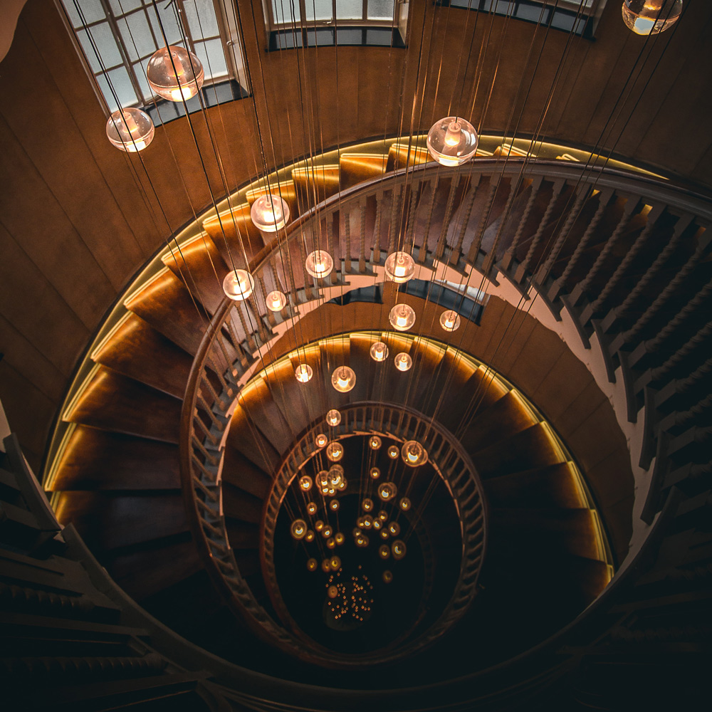 beautiful photo of stairwell
